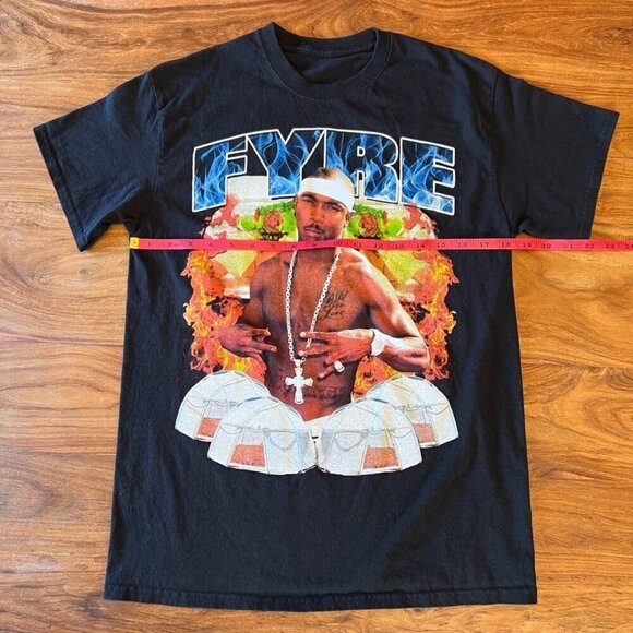 Fyre Festival Ja Rule Black Graphic T-Shirt - Picture 4 of 8